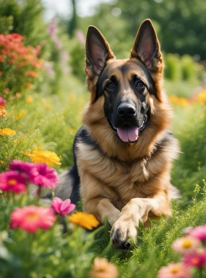 hond bloemen